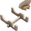 Generico Supporto per Skateboard Organizer Antiscivolo in Legno