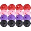 Omquot Set di palline di plastica con foro quadrato, leggero per la pratica di swing indoor per gli amanti della rosa, rosso, viola, nero