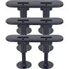 Vvikizy Set di Pinne per Tavola da Surf Morbide, Design Compatto Resistente Agli Urti, Ideale per gli Appassionati di Surf, Realizzate in PVC Ecologico, Include 3 Basi e Viti