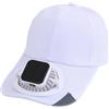 Generisch Categoria prodotto Sport - Berretto con ventilatore per attività all'aperto, per alpinismo, ciclismo, protezione solare, design leggero in alluminio, portabilità (bianco, 25 cm)