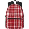 Tamiger Plaid rosso e nero stampa unisex leggero casual comfort zaino quotidiano lavoro viaggio escursionismo pendolarismo
