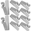 Mikikit 10 Pezzi Clip Riparazione e a V Molla a Acciaio Nichelato Resistenti Ruggine Stabilità Migliorata, per Ombrelli Accessori Kayak Outdoor