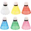 OKUMEYR 6 Palline da Badminton Colorate in Schiuma per Sicure Gioco all Aperto e attività Sportive Divertenti Colore Casuale
