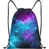 Generic Zaino con Coulisse Universe Deep Space Borsa con Coulisse Grande capacità Sacchetta Sportiva Impermeabile Sacca da Palestra per Vacanze Scuola Viaggi