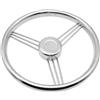 LIZHAYG Volante Barca Accessori for Barche da 13,5 Volante Marino in Acciaio Inossidabile a 3 Raggi Raccordi Hardware for Yacht