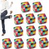 Generico Footbag Lavorato A Maglia 12 Pezzi Morbidi Divertenti Geometrici