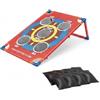 SZLIFE Gioco Toss per Bambini - Set Cornhole con Sacchetti di Fagioli Neri e Tavola