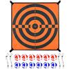 Generico Gioco Da Tavolo Per Freccette Per Bambini - Giocattolo Bersaglio Con Lancio Di Gancio E Palla, Set Da Gioco Universale Con Trampolino | Morbido Tessuto In Peluche 72 X 72 Cm Attività Da Appendere A Pa