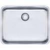 Franke EOX 110-50/41 500 x 410 x 175 mm, vasca sottopensile in acciaio inox, con valvola a tappo a cestello 3 1/2, con scarico nascosto