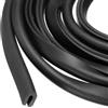 PATIKIL Profilato In Gomma Per Bordi, 26.2 Piedi X 6 Mm X 8 Mm Profilato A U In Gomma Per Protezione E Tenuta Adatto A Bordi Da 2 Mm Per Porte Auto Sportelli Angoli Di Lamiere Tavoli, Nero
