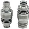 MoSundi Kit accoppiatore maschio e femmina a faccia piatta per Bobcat T250 T300 T320 6679837 6680018 - Compatibile con modelli SVL75 S130 S185 T140 T550, metallo, argento