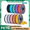 SUNLU Materiale per stampante 3D SUNLU PETG 1,75 mm con bobina ad alta resistenza senza bolla 3D 10 rotoli/set filamento PETG filamento 10 kg