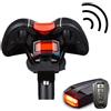 NONE Fanale posteriore per bicicletta + allarme antifurto carica USB telecomando senza fili LED fanale posteriore ricerca bici lanterna corno sirena avviso A6
