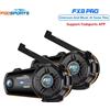Fodsports 2 pz Fodsports FX8 Pro casco moto interfono auricolare Bluetooth interfono, 10 piloti 2000M,doppio Chip,App di supporto.