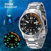 BERNY Orologio subacqueo automatico da uomo Super luminoso 20ATM Orologio da polso subacqueo originale Top Sapphire Swim Sport Orologio meccanico da uomo