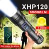 JIASHUAIXIN Super XHP120 Potente torcia a LED XHP90 Torcia ad alta potenza Torcia tattica ricaricabile 18650 Lampada da campeggio USB