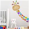 DEOWUU Adesivi murali giraffa colorati adesivi murali in carta interessanti decorazioni per la casa utilizzate per la decorazione del soggiorno e della camera da letto