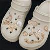 LISM Creativo Golden Beach Series Hole Shoe Charms decorazioni Cute Fish Tail Feet Shoes Buckle accessori per scarpe con foro 3D fai da te