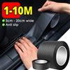 NONE 1-20m Nano Carbon Fiber Car 3D Tape Sticker Door Mirror Paste Protector Strip protezione fai da te pellicola protettiva adesivo impermeabile Nastro in Fibra di Carbonio per Auto Porte Specchi Film