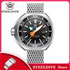 STEELDIVE Orologio Subacqueo STEELDIVE SD1985 con Cassa da 44mm, Ghiera in Ceramica, Movimento Automatico NH35, Vetro Zaffiro, Super Luminoso, Impermeabile fino a 1000M