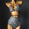 NONE NUOVO Set bikini da donna Bling Diamante Carnevale reggiseno Crop Top cristallo mutandine a vita alta Rave Festival Burning Man Outfit Club Wear