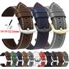qinband Cinturino in pelle vintage per cinturino Omega per cintura Seiko 18mm 20mm 22mm 24mm cinturino esercito sport braccialetto da uomo per Smartwatch