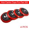 NONE 4PCS OD 133 MM Sport Tappo del Cerchione Auto Emozione Attrezzatura Scorpione Copriruota Centro Ruota Robusto Tappo Copriruota Coprimozzo per Fiat 500