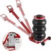 SucceBuy Martinetto pneumatico da 3 tonnellate/5 tonnellate Martinetto ad aria con triplo sacchetto Jack per riparazione auto resistenti con sollevamento rapido Martinetti con asta pieghevole con due