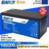 EASUN POWER LiFePO4 batteria 50AH 100AH 200AH 12V 24V BMS batteria al litio ricaricabile per auto da campeggio solare senza tasse