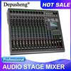 DEPUSHENG Mixer Audio Digitale Professionale a 14 Canali Depusheng TG14, Console DJ con USB e Alimentazione Phantom 48V, 99 Effetti Integrati