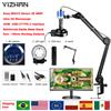 Yizhan HD 1080P 4K microscopio HDMI USB VGA microscopio digitale industriale 215X 180X 150X 130X Zoom supporto per microscopio per saldatura, Spedizione dall'E.U., consegna rapida