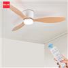 IRALAN Ventilatore da soffitto da 52 pollici a pavimento basso Camera da letto moderna Ventilatore a LED Luce Sala da pranzo Soggiorno Lampada da soffitto Ventilatore Ventilatore elettrico domestico