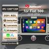 Junsun Wireless CarPlay per Apple Android 13 Auto Radio per FIAT 500 500C Abarth 2007 2008-2015 Schermo Multimediale Stereo GPS