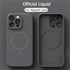 NONE Custodia Magnetica di Lusso con Ricarica Wireless per iPhone 16 Plus 15 14 13 17 Pro Max 17, Cover Originale in Silicone Liquido per Custodie Magsafe