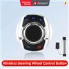 Junsun Pulsante di controllo del volante wireless universale per auto per autoradio Android 8 funzioni chiave a forma di tazza con luce a LED