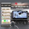 Junsun per VW Multivan T5 2008-2015 9 Pollici 4GB 64GB Android 13 Autoradio GPS Navigazione Carplay DSP Bluetooth FM Supporto Comando Volante Display Touch Ingresso USB AUX Pronto Telecamera