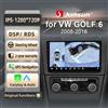 Junsun per VW Golf 6 2008-2016 9 Pollici 4GB 64GB Android 13 Autoradio GPS Navigazione Carplay DSP Bluetooth FM Supporto Comando Volante Display Touch Ingresso USB AUX Pronto Telecamera Retrovisore