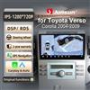 Junsun per Toyota Verso Corolla 2004-2009 9 Pollici 4GB 64GB Android 13 Autoradio GPS Navigazione Carplay DSP Bluetooth FM Supporto Comando Volante Display Touch Ingresso USB AUX Pronto Telecamera