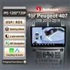 Junsun per Peugeot 407 2004-2008 9 Pollici 4GB 64GB Android 13 Autoradio GPS Navigazione Carplay DSP Bluetooth FM Supporto Comando Volante Display Touch Ingresso USB AUX Pronto Telecamera Retrovisore