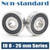 FUSHI 2 pezzi cuscinetti a sfere non standard diametro interno 8 10 12 14 15 16 17 18 19 20 21 22 25 26 mm diametro esterno 20 40 42 43 44 47 52 mm
