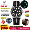 Watchdives EXD 40Mm Orologio subacqueo in titanio Uomo VH31 Sweep Orologi al quarzo 200 Impermeabile Ar Sapphire BGW9 Orologio da polso luminoso 316L