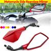 NONE Specchietti moto Rosso M10 ABS Specchi retrovisori moto Scooter E-Bike ATV Dirt Bike Specchietti retrovisori Specchio laterale HD