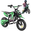 iScooter A14 Motocicletta elettrica per bambini - Motore da 500 W, velocità massima 27 km/h, batteria 36 V 5,2 Ah, portata 20 km, pneumatici da 14 pollici