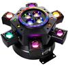 GVT Luce a Testa Mobile a 6 Bracci 150W con Effetto Laser Stroboscopico DMX Rotante per DJ Disco Feste Bar Spettacoli Luci a Fascio LED Multicolore
