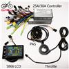 NONE Controller Motore Brushless a Onda Sinusoidale 24V 36V 48V 350W 25A/30A S866 con Display LCD a Colori e Kit Acceleratore PAS per Riparazione Bici Elettriche e Scooter