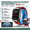 GUHUAVMI Smartwatch per Pressione Sanguigna con Pompa ad Aria, Cinturino Airbag, ECG, PPG, SpO2, Monitoraggio Frequenza Cardiaca e Sonno, Braccialetto Intelligente per la Salute con Display AMOLED da 1.43