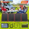 Anaka Pannello Solare Portatile Pieghevole Dokio-Anaka 100W 160W 200W 300W con Regolatore 12V, Pannello Solare Flessibile per Campeggio Familiare