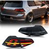 xunder Luci Posteriori a LED per Volkswagen VW Golf 7 MK7 VII GTI TDI TSI GTD 2013-2017 2018-2020, Indicatori di Direzione Sequenziali, Gruppo Fari Posteriori