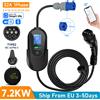 AFEEV Caricatore EV Portatile AFEEV Tipo 2 IEC 62196-2 7.2KW 32A Monofase Wallbox EVSE Ricarica Rapida con Controllo Remoto WiFi APP Bluetooth