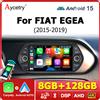 Aycetry Autoradio Wireless Carplay Android 15 2 DIN con Schermo per FIAT TIPO EGEA 2015-2019, Lettore Multimediale 4G LTE